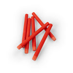 BRITISH COLOUR STANDARD - Poppy Red Eco Dinner Candles, Set of 6
