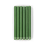 BRITISH COLOUR STANDARD - Emerald Green Eco Dinner Candles, Set of 6