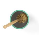 Enamel Toliet Brush Holder & Brush in Tropic Turquoise
