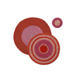 NEW! Seagrass Serving Mat - Guardsman Red and Venetian Pink