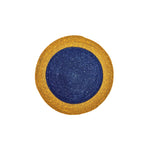 NEW! Seagrass Serving Mat - Tuscan Yellow and Midnight Blue