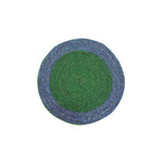 NEW! Seagrass Serving Mat - Turquoise and Beryl Green