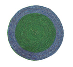 NEW! Seagrass Serving Mat - Turquoise and Beryl Green