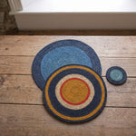 NEW! Seagrass Serving Mat - Pompadour and Midnight Blue