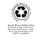 Almond Shell Glass Tableware Set Offer - 6 x Dinner Plates, 6 x Side Plates, 6 x Bowls