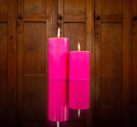 BRITISH COLOUR STANDARD - Neyron Rose  Eco Pillar Candle, 15cm