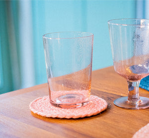 BRITISH COLOUR STANDARD - Old Rose Handmade Glass Tumbler