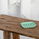 Enamel Soap Dish in Tropic Turquoise