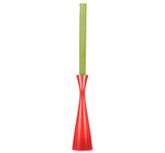 BRITISH COLOUR STANDARD - Tall Oriental Red Candleholder