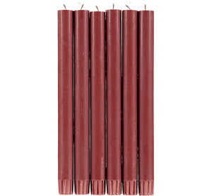 BRITISH COLOUR STANDARD - Guardsman Red Eco Dinner Candles, 6 per pack