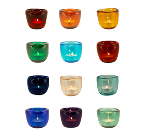 Handmade All 12 Coloured Tealights x 1 Pack