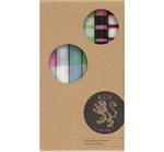 BRITISH COLOUR STANDARD - Mixed Set Variable Striped Eco Dinner Candles