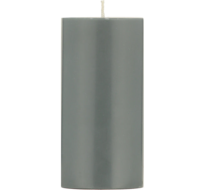 BRITISH COLOUR STANDARD - Gunmetal Grey Eco Pillar Candle, 15cm