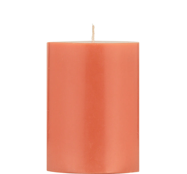 BRITISH COLOUR STANDARD - Rust Eco Pillar Candle, 10cm