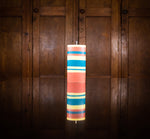 BRITISH COLOUR STANDARD - Striped Jasmine, Rust and Petrol Eco Pillar Candle