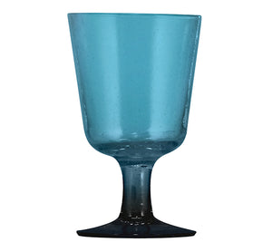 BRITISH COLOUR STANDARD Mineral Blue Handmade Wine Glass