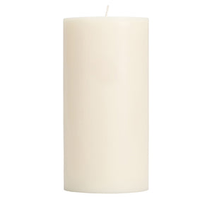 BRITISH COLOUR STANDARD - Pearl White Eco Pillar Candle, 15cm