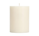 BRITISH COLOUR STANDARD - Pearl White Eco Pillar Candle, 10cm
