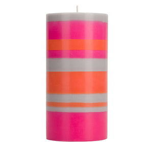 BRITISH COLOUR STANDARD - Orange Flame, Willow & Neyron Eco Pillar Candle, 15cm