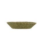 BRITISH COLOUR STANDARD - 24 cm D Small Jute Serving Basket in Olive Green/Natural