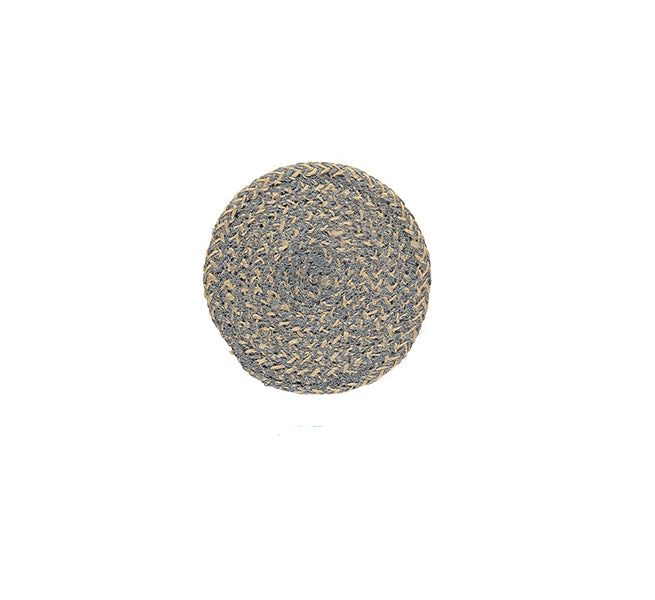 BRITISH COLOUR STANDARD - Jute Coasters in Gull Grey/Natural