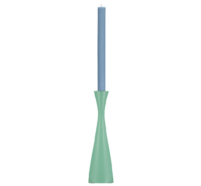 BRITISH COLOUR STANDARD - Tall Opaline Green Candleholder