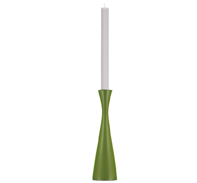 BRITISH COLOUR STANDARD - Tall Olive Green Candleholder