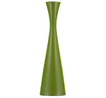 BCS82 Tall Olive Green Wooden Candleholder