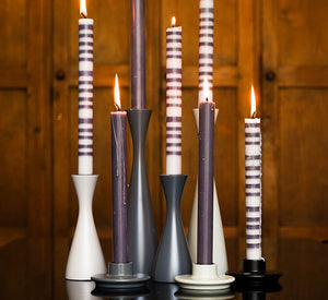 BRITISH COLOUR STANDARD Fair Trade Made Colourful Eco Candles and Colourful Wooden candleholders 