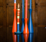 BRITISH COLOUR STANDARD - Tall Rust Candleholder