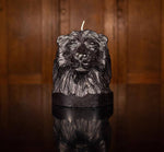 BRITISH COLOUR STANDARD - Jet Black Lion Head Candle