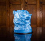 BRITISH COLOUR STANDARD - Saxe Blue Bear Head Candle