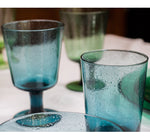 BRITISH COLOUR STANDARD Mineral Blue Handmade Wine Glass