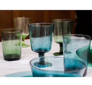 BRITISH COLOUR STANDARD - Jade Green Handmade Glass Tumbler