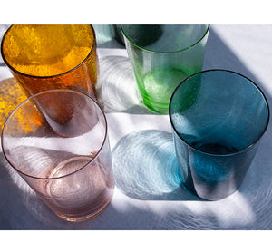 BRITISH COLOUR STANDARD -  Almond Shell Handmade Glass Tumbler