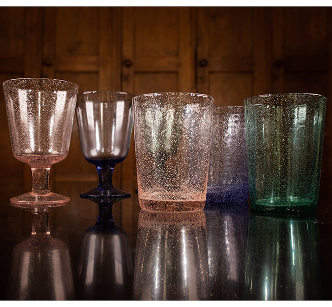 BRITISH COLOUR STANDARD - Old Rose Handmade Glass Tumbler