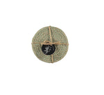 BRITISH COLOUR STANDARD- Jute Coasters in Limpid Green/Natural, Tied Set of 4