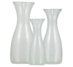 Pearl White Glass Carafes, BRITISH COLOUR STANDARD -  Handmade Recycled Colourful Glass Carafes