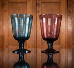 BRITISH COLOUR STANDARD Mineral Blue Handmade Wine Glass