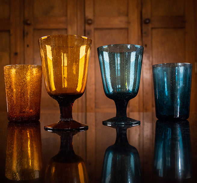 BRITISH COLOUR STANDARD -  Almond Shell Handmade Glass Tumbler